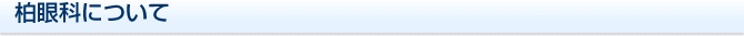 柏眼科について